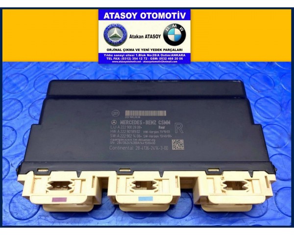 MERCEDES W222 ARKA KOLTUK BEYNİ 2229002808 2229009106 2229000706 2229003904 , 2229000816 A2229002808 A2229009106 A2229000706 A2229003904 A2229000816